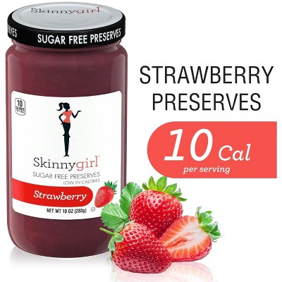 Skinnygirl Sugar Free Strawberry Preserves, 10 oz (Pack of 2)