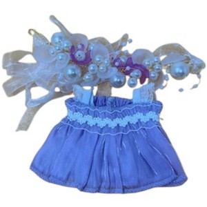 Doll Clothes Superstore Lavender Princess Dress with Pearl Headpiece for 17.5 cm Labubu Dolls - 1 of 4