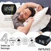 Riptunes 3-in-1 Vibrating Alarm Clock with Bed Shaker - Black - image 2 of 4