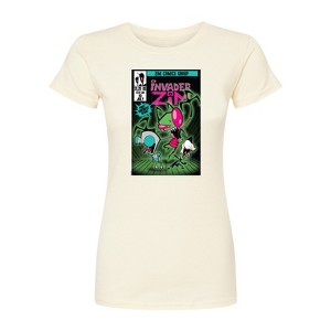Women's - Invader Zim - Comic Fitted Graphic T-Shirt - 1 of 2