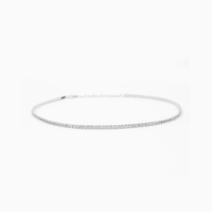 Bearfruit Jewelry Sterling Silver 18k Gold Plated Cherie Tennis Necklace - 1 of 4