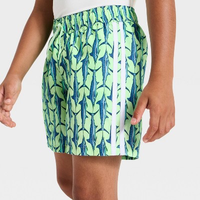 Детские купальники Art Class Boys' Swordfish Swim Trunks with Built in Boxers - art class™ Green S — фото 3