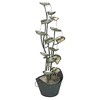 Design Toscano Rain Forest Leaves Cascading Metal Fountain - Silver - 4 of 4