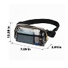 Garnen Clear Fanny Pack Stadium Approved Bag, Clear Crossbody Bag for Stadium Events Concerts Gameday, Clear Belt Bag with Adjustable Strap, Black - 4 of 4