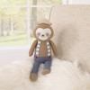 Cuddle Me Scottie The Sloth - Gray and Blue Knit Plush Stuffed Animal - 4 of 4