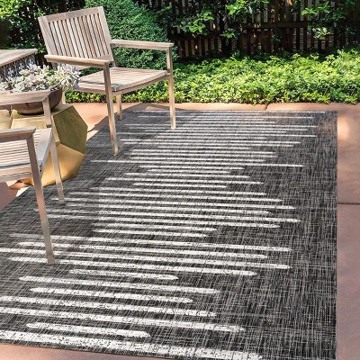 JONATHAN Y Zolak Berber Stripe Geometric Indoor/Outdoor Area Rug