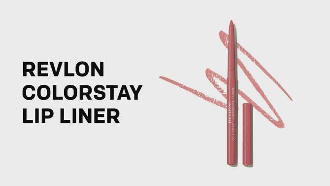 Revlon ColorStay Lip Liner with Built in Sharpener, 2 of 16, play video