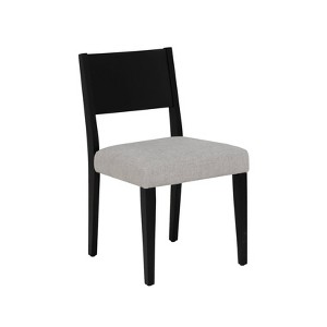 Powell Cadence Upholstered Dining Chair Black - 1 of 4