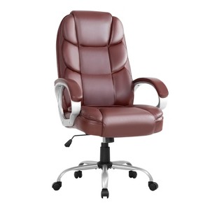 FDW Office Chair Computer High Back with Armrests Lumbar Support - 1 of 4