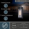 VAXCEL Lawton Steel LED Compatible Black Motion Sensor Dusk to Dawn Outdoor Wall Light Transitional Clear Glass - 2 of 4