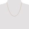 Black Bow Jewelry 0.5mm 14K Rose Gold Solid Box Chain Necklace - 2 of 4