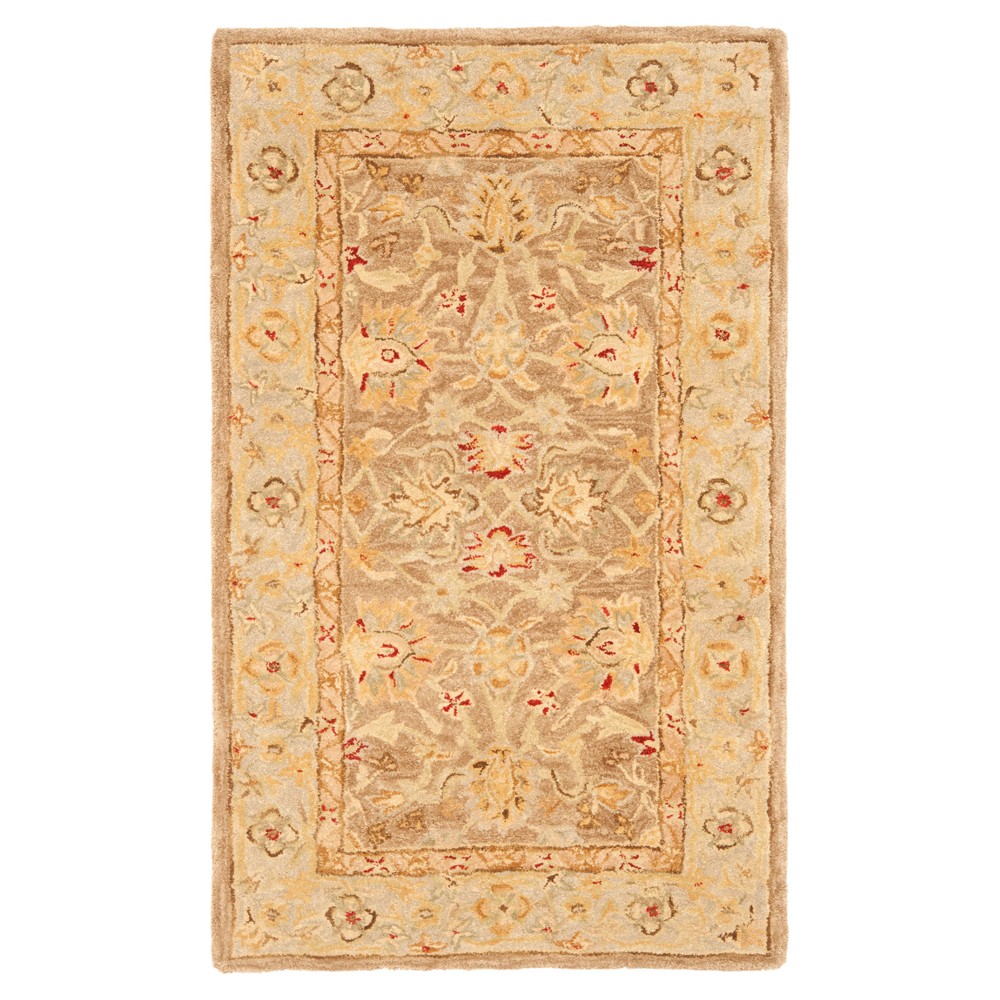 Tan/Ivory Floral Tufted Accent Rug 2'x3' - Safavieh