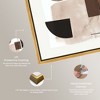 Art Remedy In Shapes and Earth Tones Modern Minimal Abstracts Framed - 4 of 4