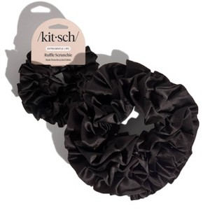 Kitsch Ruffled Scrunchie - Black - 1 of 4
