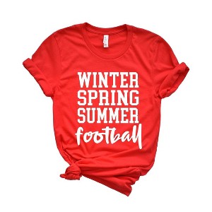 Simply Sage Market Women's Winter Spring Summer Football Short Sleeve Graphic Tee - 1 of 4