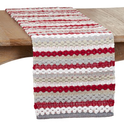 Saro Lifestyle Chunky Chindi Runner, Multi, 16" x 72"