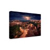 Trademark Fine Art -Stefan Mitterwallner 'Lightning Over Bryce Canyon' Canvas Art - 4 of 4