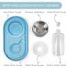 Dog & Cat Food and Water Dispenser Set, Double Dog & Cat Bowls with Steel Bowl, Pet Refillable Water Bowl - 3 of 4