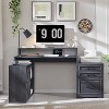 SinCiDo L-Shaped 67" Desk,Farmhouse Computer Desk w/ Charging Station & Filing Cabinets A4/ Letter /F4/ Law,Double-Layer Storage Cabinet,Writing Desk - 2 of 4