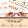 Saviland Magnetic Display Pro Kit: 6 Gold Stands w/ N50 Magnets & 40 Adhesive Balls - Salon Training Essentials. (Gold) - 4 of 4