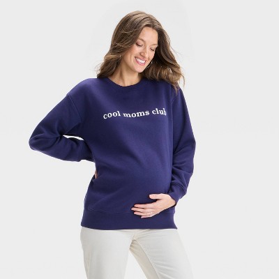 Graphic Maternity Sweatshirt - Isabel Maternity by Ingrid & Isabel™ Blue
