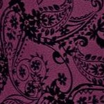 deep claret floral paisley
