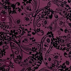 deep claret floral paisley