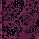 deep claret floral paisley