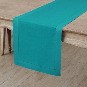 Solino Home Linen Classic Hemstitch Table Runner - 1 of 4