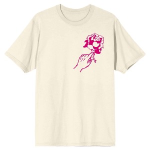 Zumiez Rose Love Through Pain Men's Natural Crew Neck Short Sleeve T-shirt - 1 of 4