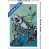 Trends International David Lozeau - Great White Wave Framed Wall Poster Prints - 3 of 4