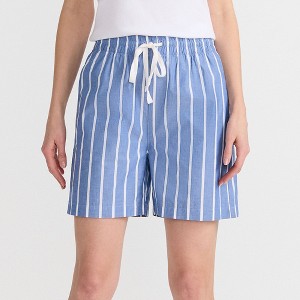 Lands' End Women's Poplin High Rise Pull On 5" Shorts - 1 of 4