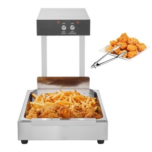 VEVOR French Fry Food Warmer, 750W Commercial Food Heating Lamp, Electric Stainless Steel Warming Light Dump Station, Countertop 104-122°F - 1 of 4
