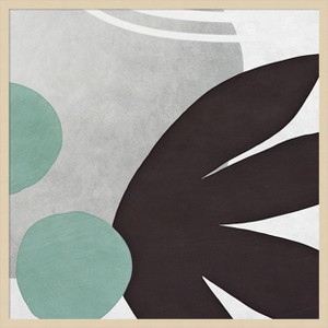 Amanti Art Shapes n Lines Abstract  IV by Ashley Aldridge Wood Framed Wall Art Print - 1 of 4