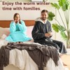Inhand Gray Fuzzy Wearable Hoodie Blanket - Oversized Cozy Polyester Sweatshirt for Women, One Size Fits All - The Perfect Warm Gift - 3 of 4