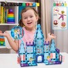 PICASSO-TILES Magnetic Tiles for Kids, 72PCS Ice Castle Theme, Construction STEM Building Blocks Educational Toy - 3 of 4