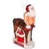 Accoutrements Santaur Hand Blown Glass Holiday Ornament - 2 of 3