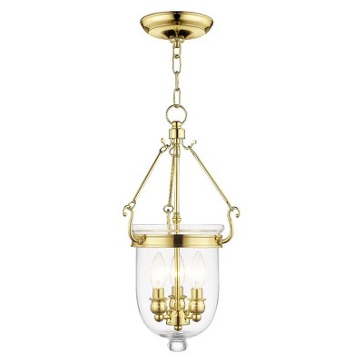 Livex Lighting Jefferson 3 - Light Chandelier in  Polished Brass