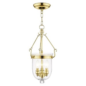 Livex Lighting Jefferson 3 - Light Chandelier in  Polished Brass - 1 of 1