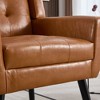 Sapphtopaz Accent Chair Wood Chair for Bedroom Comfy Chairs Modern Armchair Accent Chairs for Living Room, Bedroom, Nursery - 2 of 4