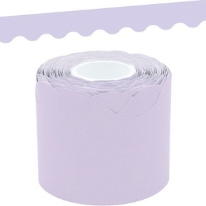 Teacher Created Resources Lavender Scalloped Rolled Border Trim, 50 Feet (Pack of 6) - 1 of 1