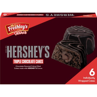 Mrs. Freshley's Deluxe Hershey's Triple Chocolate Cakes - 6ct