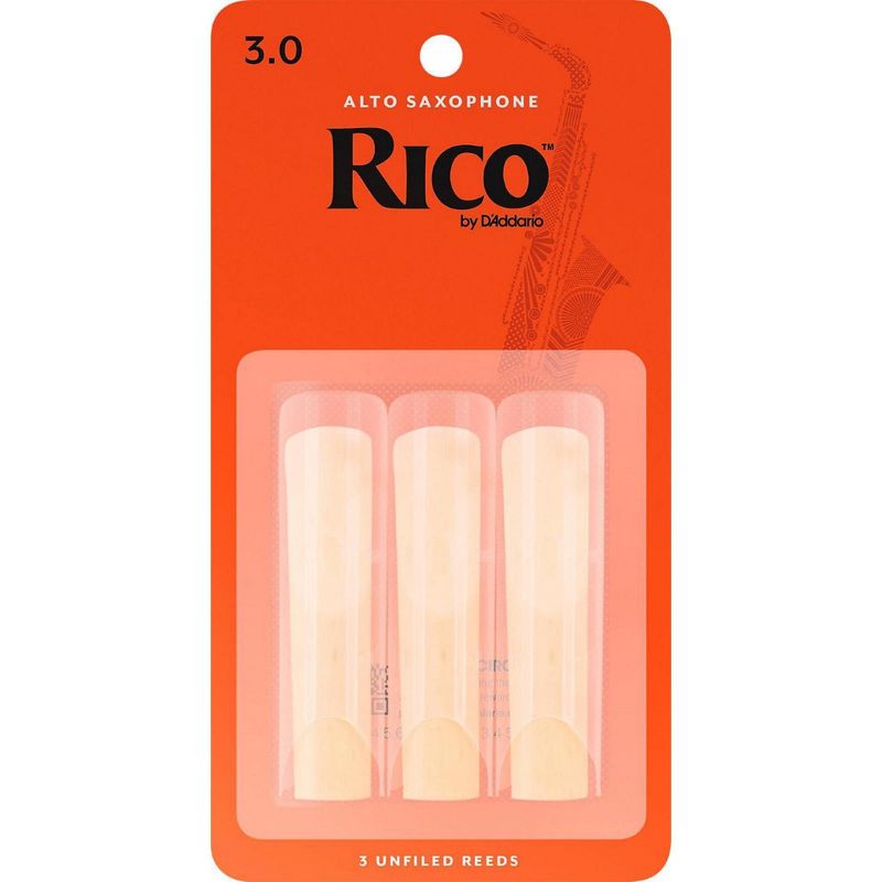 Rico Alto Saxophone Reeds, Box of 3, 2 of 4