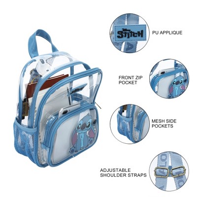 Lilo & Stitch Curious Pose 11" Adult Clear Mini Backpack — фото 3