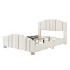 KTMBDW Full/Queen Size Bed Frame with Upholstered Headboard and Footboard, Velvet Platform Bedframe Mattress Foundation, No Box Spring Needed - 4 of 4