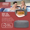 Coleman Atlantis AirJet Large Square 4 to 6 Person Inflatable Hot Tub Portable Outdoor Spa with 140 AirJets and EnergySense Cover, Blue - 4 of 4