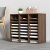 VEVOR Literature Organizers, 24 Compartments Office Mailbox with Adjustable Shelves, Wood Literature Sorter 29x12x24.4 inches,EPA Certified - 2 of 4