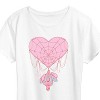 Women's - Marvel - Spider-man Valentine Heart Web Short Sleeve Graphic T-Shirt - 2 of 4