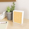Little Dean Yellow mustard boho stripe Framed Mini Art Print 4" (H) x 3" (W) x 1" (D) - Society6 - 2 of 3