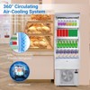 Pastry Display, Refrigerated Display - 8.8 Cu.Ft Commercial Countertop Pastry Fridge with Tempered Glass Door, LED Lighting, Adjustable Shelves, White - 2 of 4